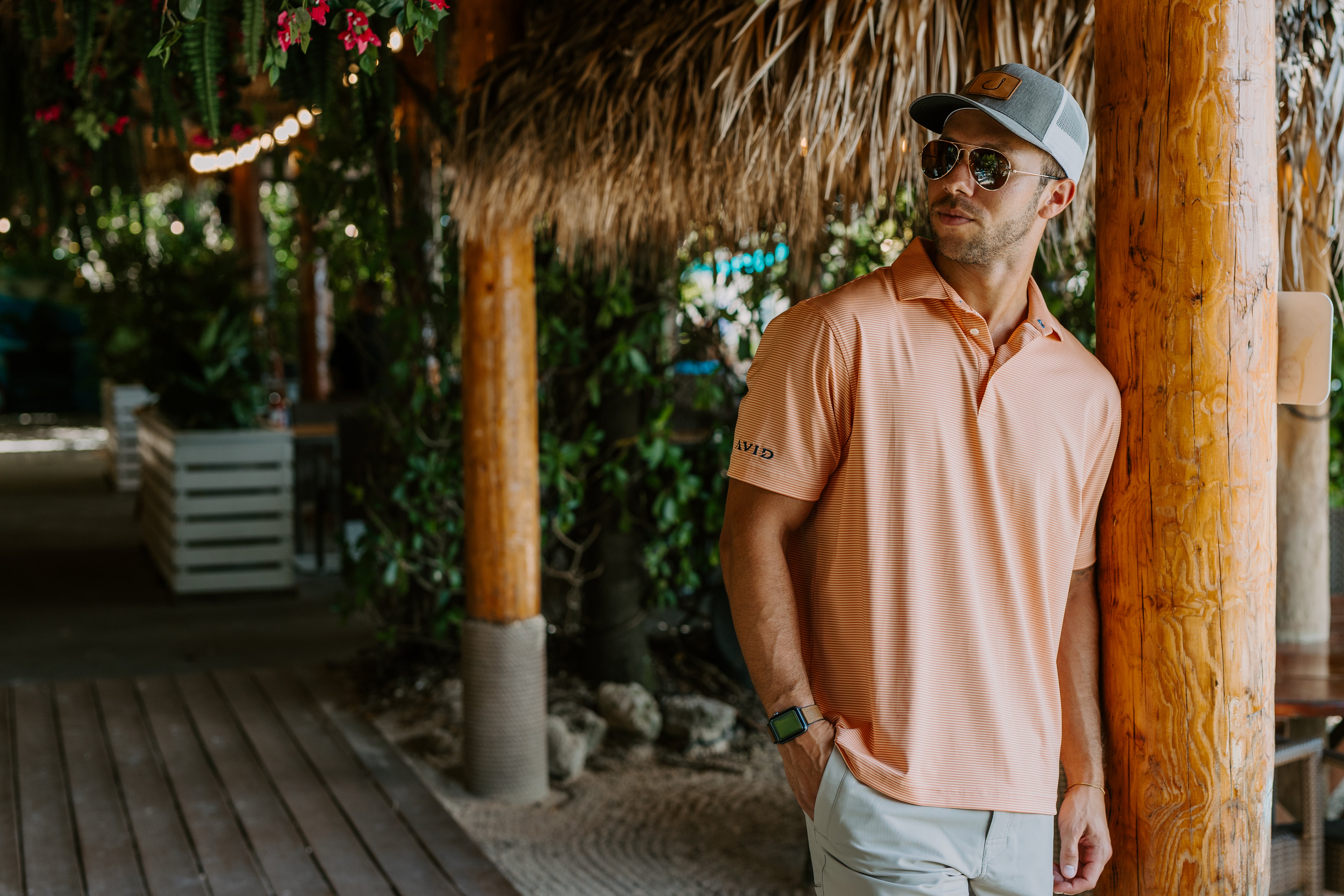 AVID Striped Polo