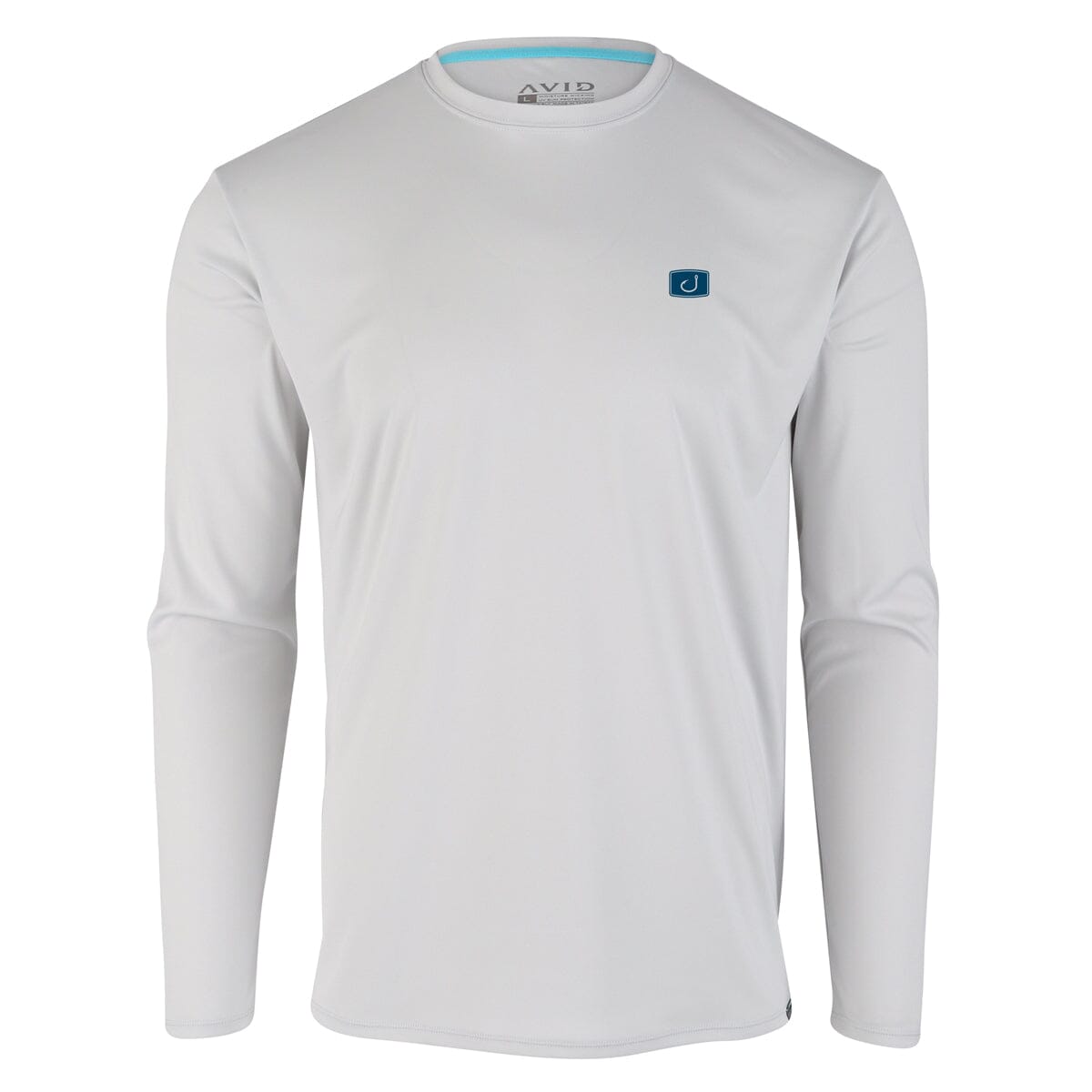 Men's Egret Sunblock Beach Shirt by Chart Your Own Course | Long Sleeve | UPF 50 Sun Protection | Performance Polyester Rash Guard | L / LT.BLUE