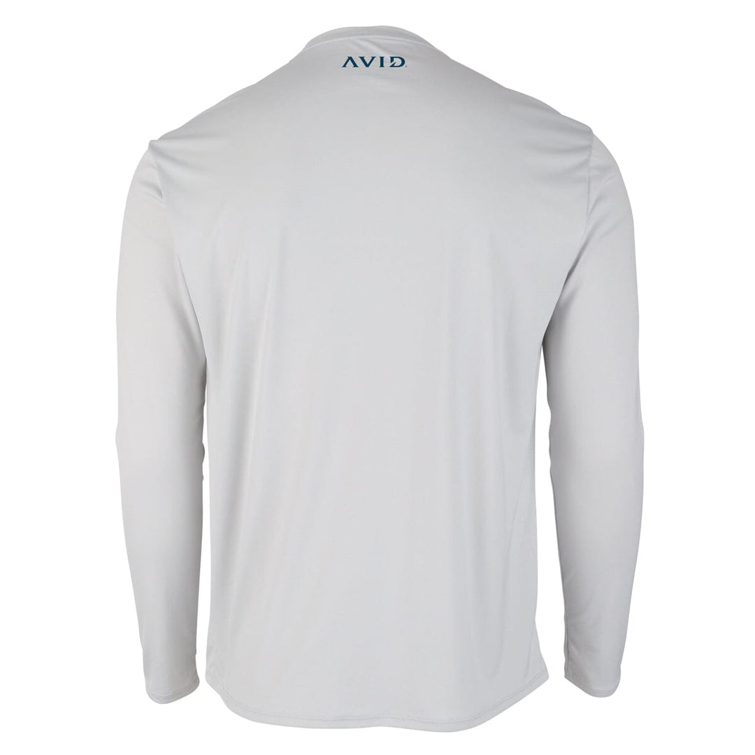 Avid Gear Fishing Core AVIDry 50+ UPF Adult LS T-Shirt Performance AVIDry  50+ UPF Fabric - Ice Blue, Size: Medium