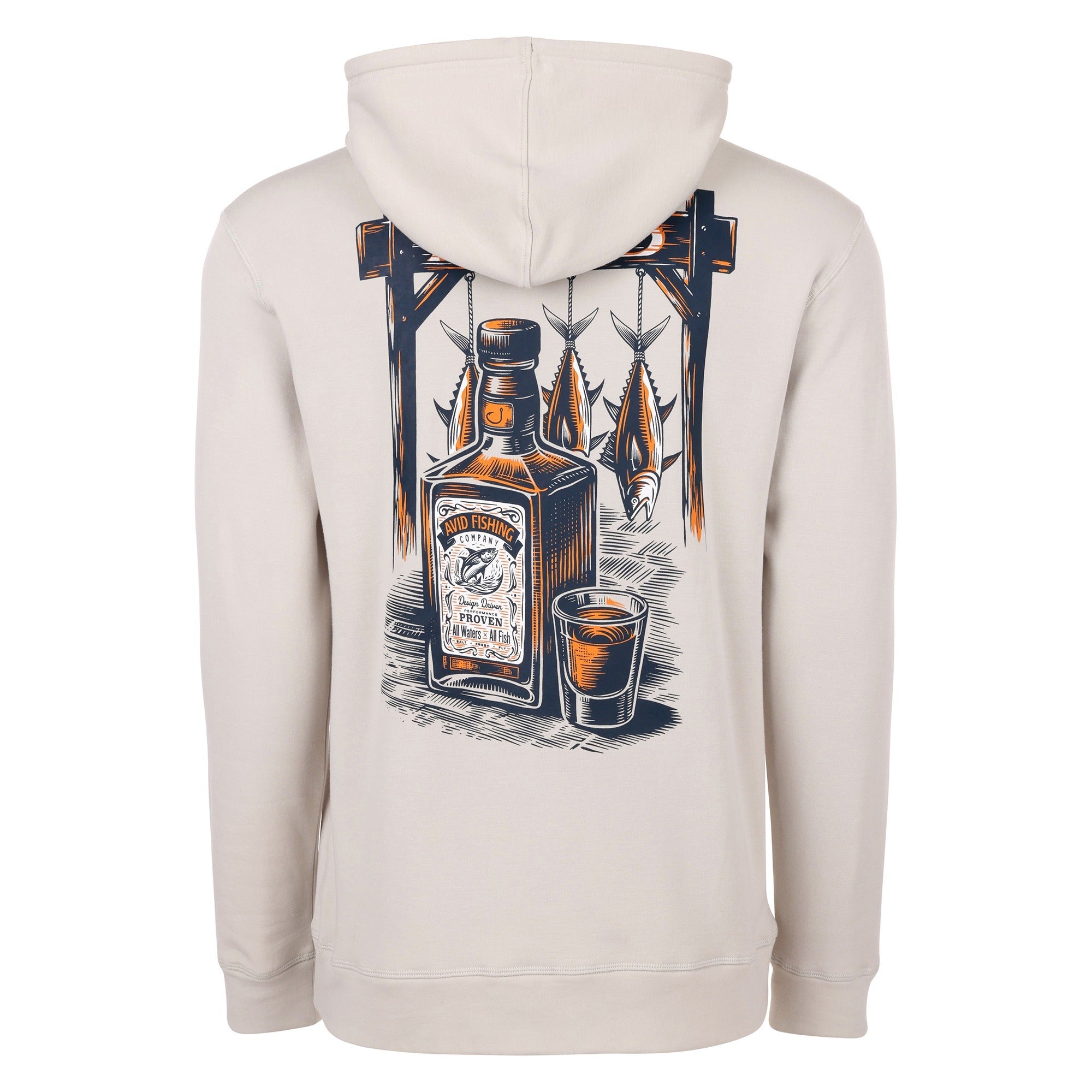 WHISKEY TUNA FLEECE HOODIE